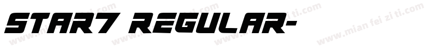 STAR7 Regular字体转换